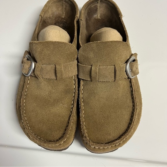 Birkenstock Shoes - Birkenstock Buckley suede leather clog soft footbed size 39 comfy slip on
